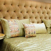 Kalamkari Palace – Traditional Art Bedding Set