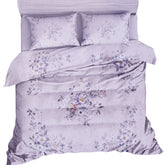 Premium Lavender Floral Comforter Set