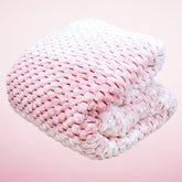 Plush pink comforter