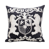 Charcoal Black Designer Cushion – Royal Tiger Print
