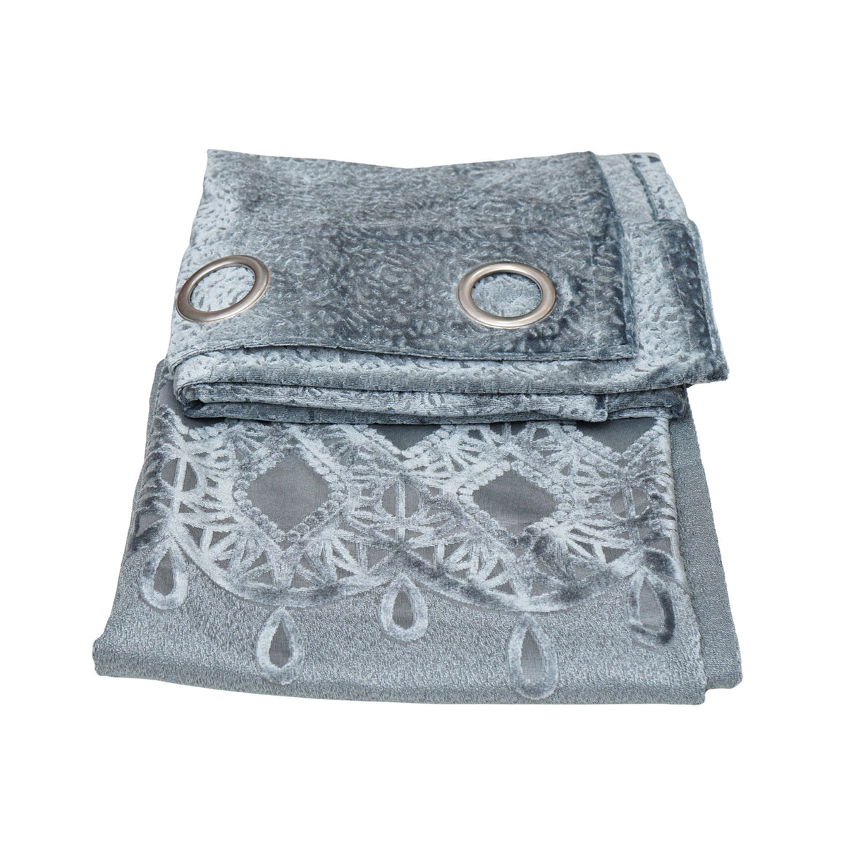 Silver Droplets Curtain