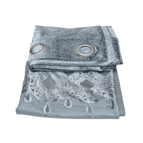Silver Droplets Curtain