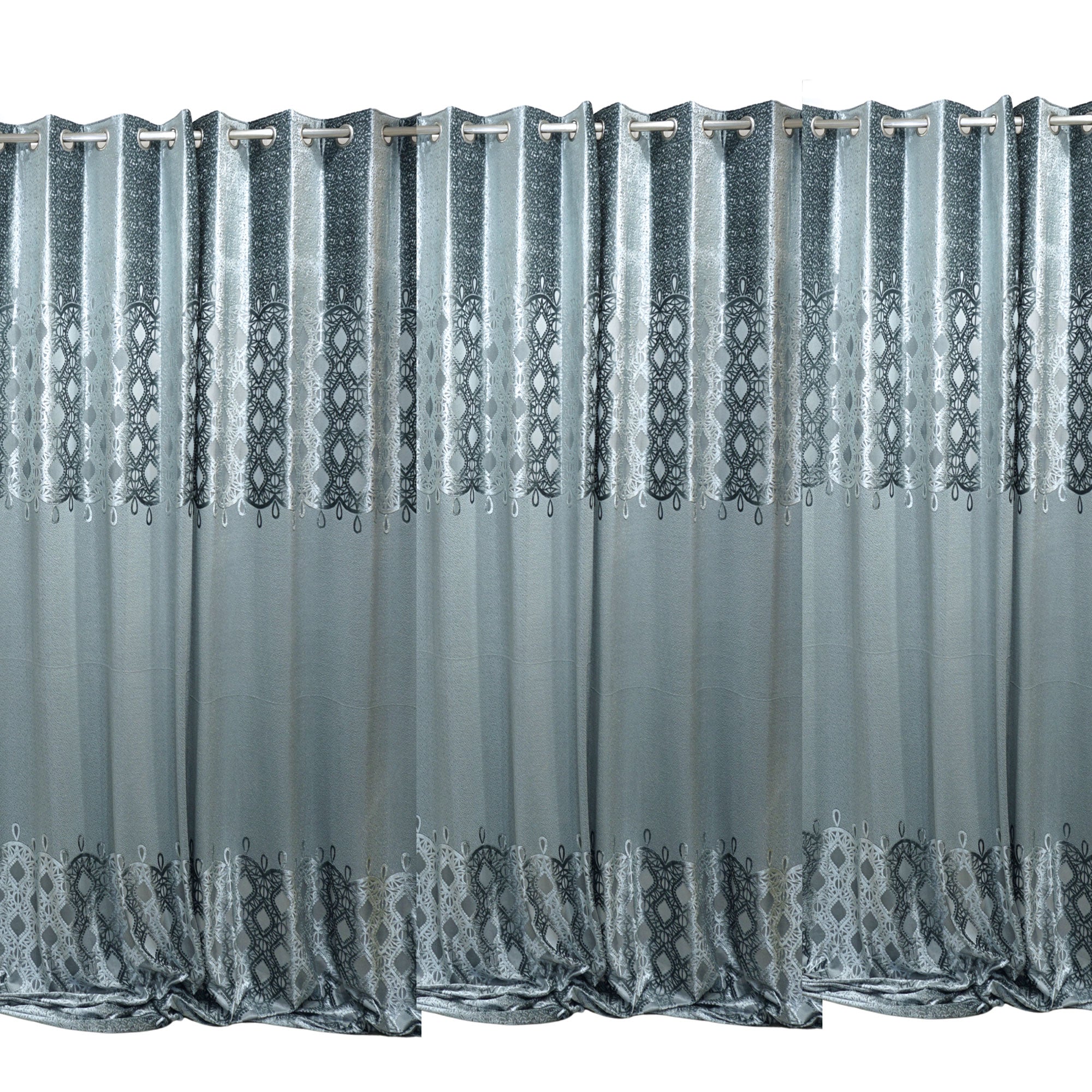 Silver Droplets Curtain