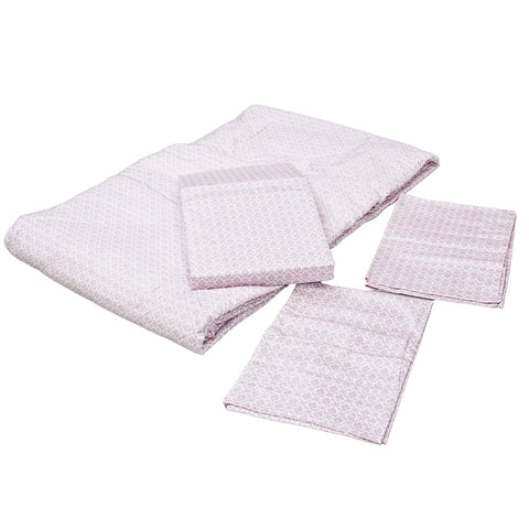 Premium Blush Pink Diamond-Quilted Comforter Set