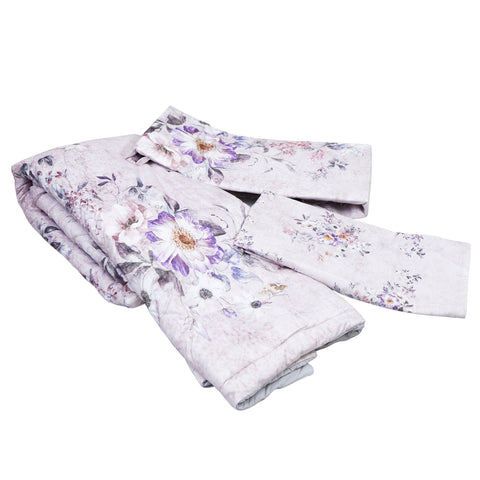 Premium Lavender Floral Comforter Set