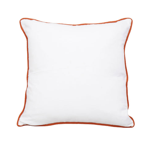 Orange Bloom Cushion – Big & Small Floral Motifs
