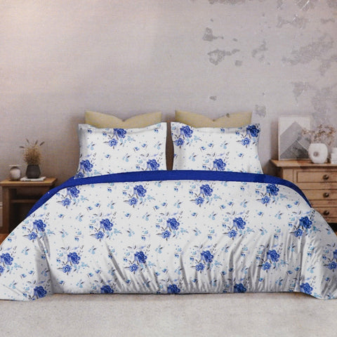 Blue Breeze Printed Bedsheet