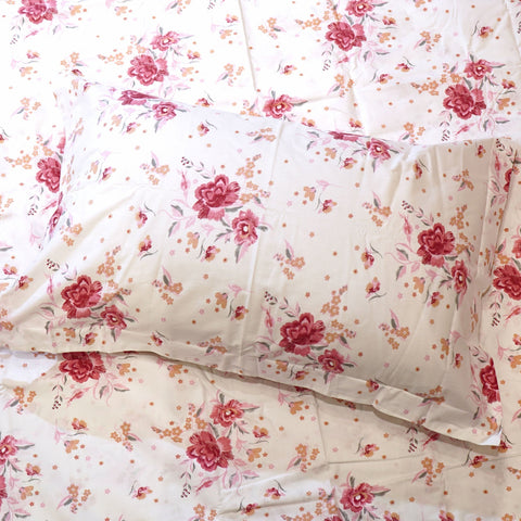 Rose Blush Printed Bedsheet