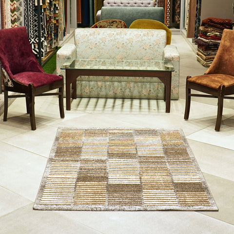 Boxed Lines Runner Carpet – Modern Blocks