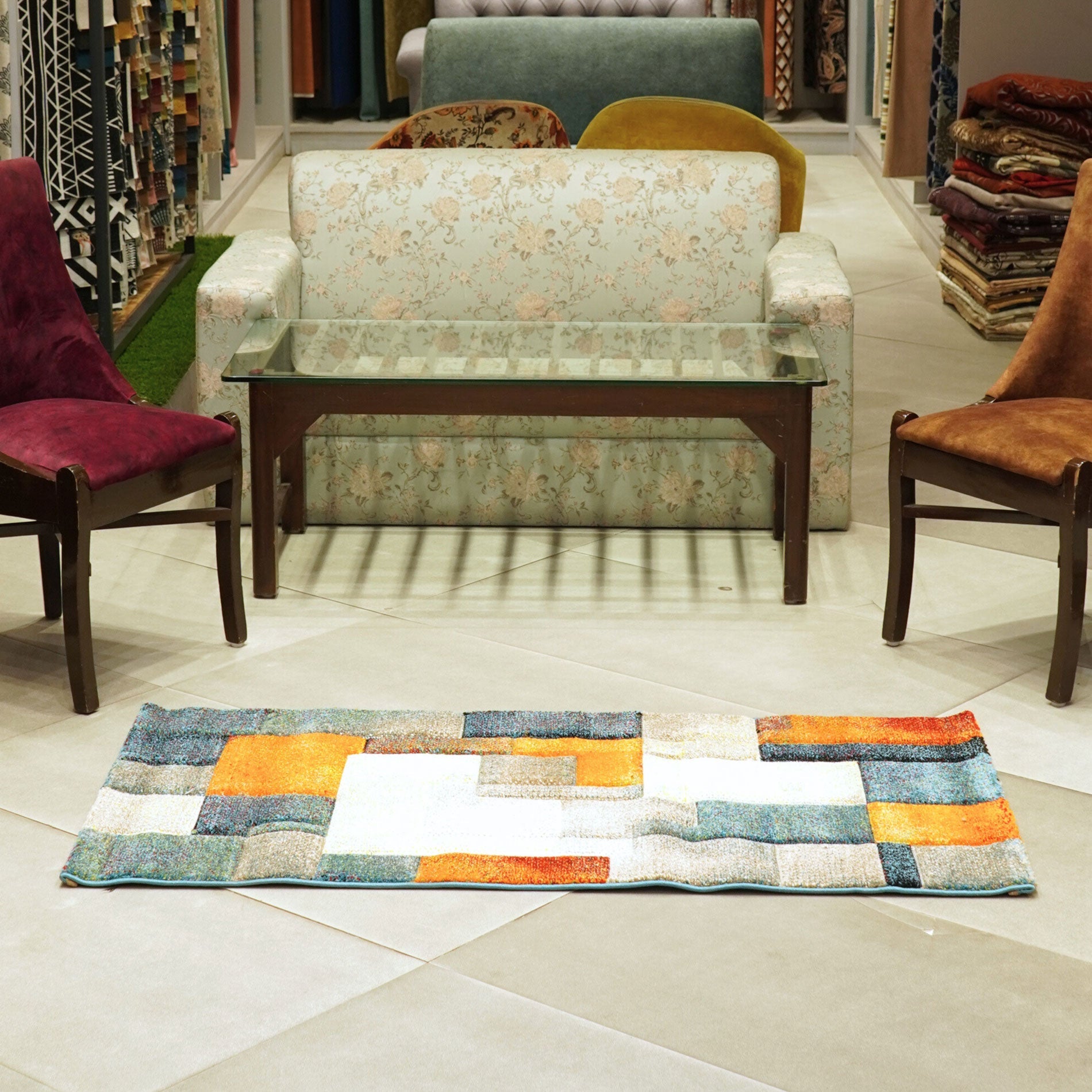 Geo Pop Runner Carpet – Abstract Shapes