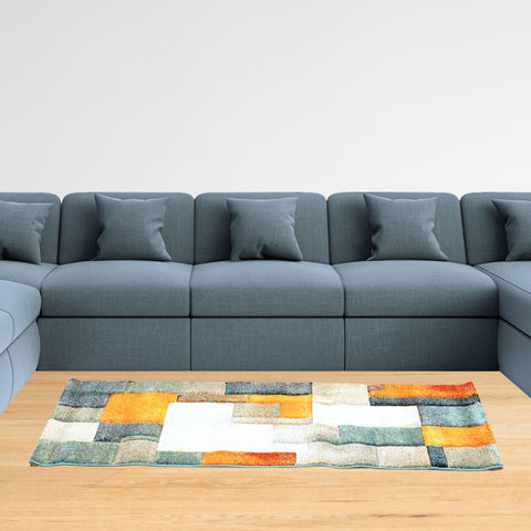 Geo Pop Runner Carpet – Abstract Shapes