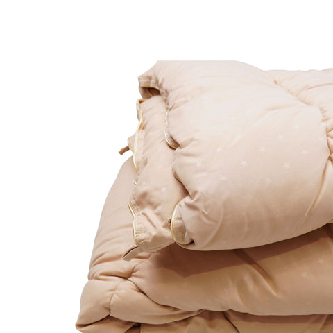 Beige winter comforter