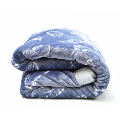 Blue Feather Cloud Premium Plush Blanket – Ultra Soft, Lightweight & Cozy