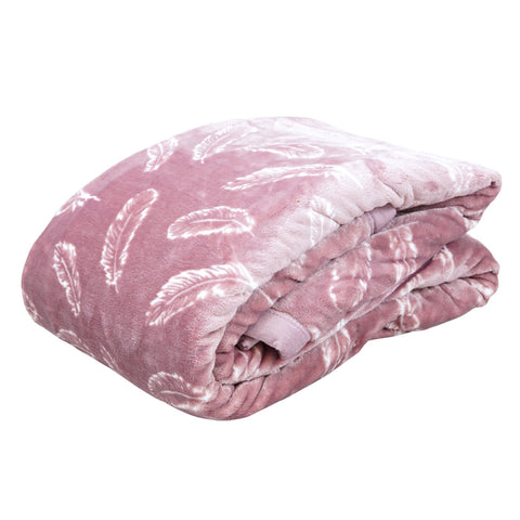 Pink Feather Cloud – Ultra Soft Winter Blanket Collection by Batla Handloom Emporium
