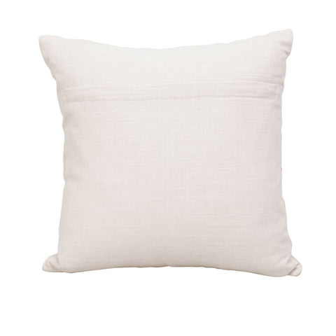Dual Brown Floral Cushion – Rich Leafy Detailing