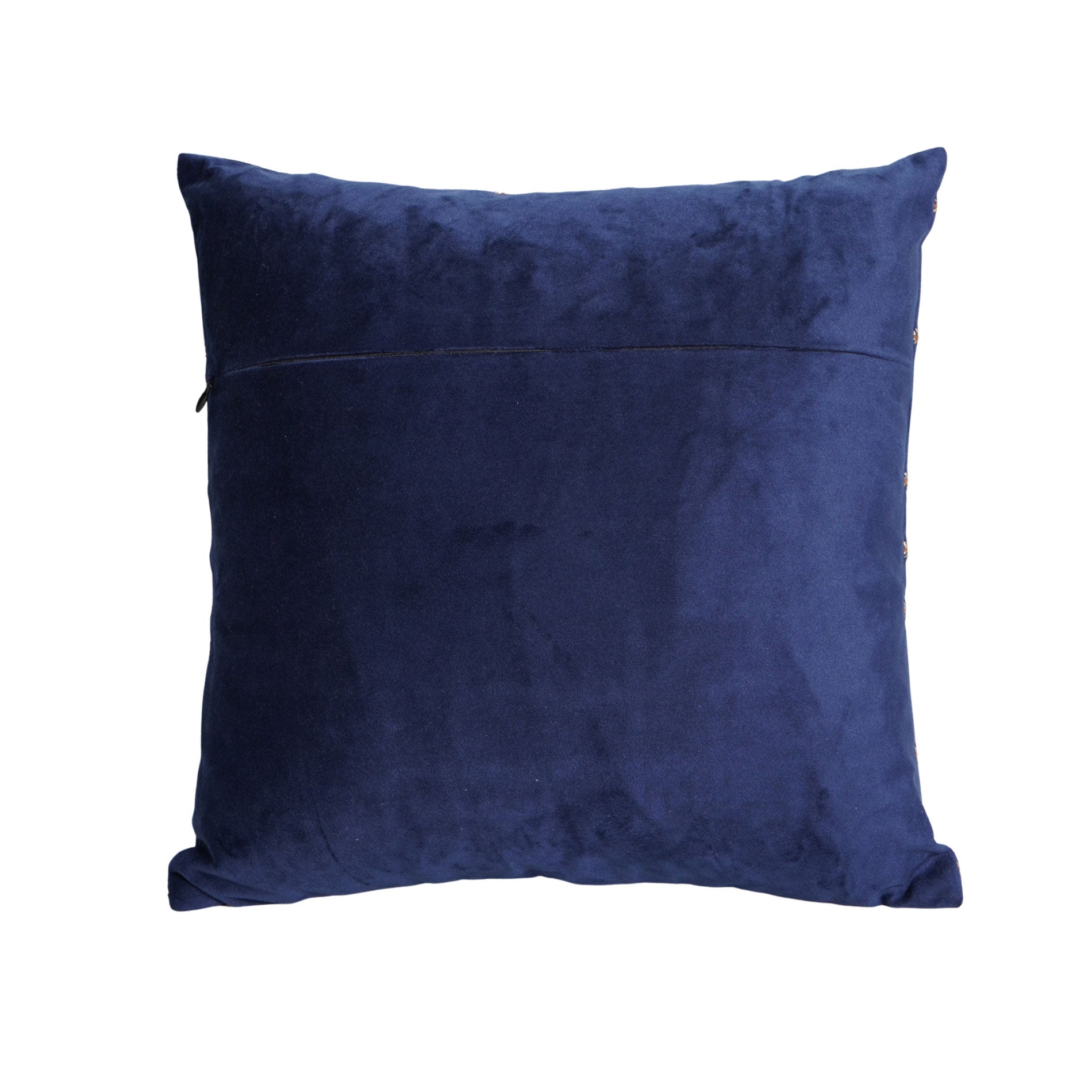 Dark Rich Blue Square – Interlinked Line Pattern