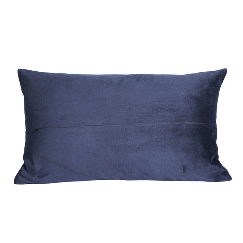 Royal Blue Designer Cushion – Snake Embroidery