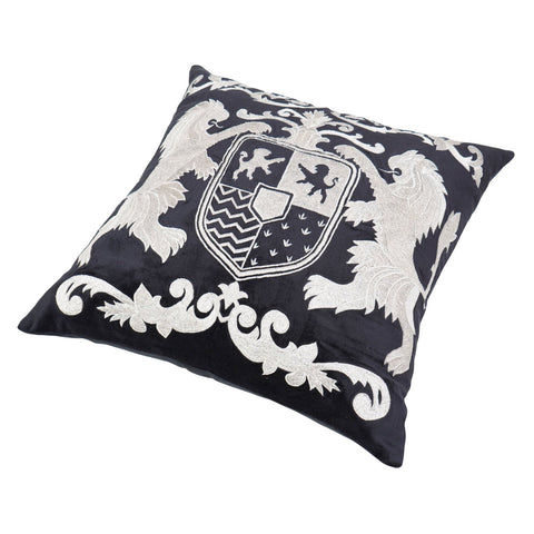 Charcoal Black Designer Cushion – Royal Tiger Print