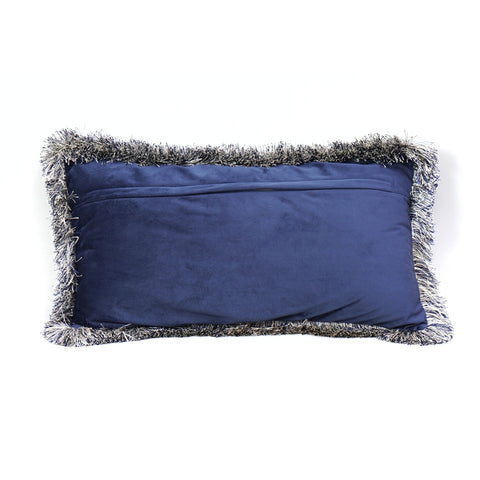 Tassel Border Designer Cushion – Tiger Face Print