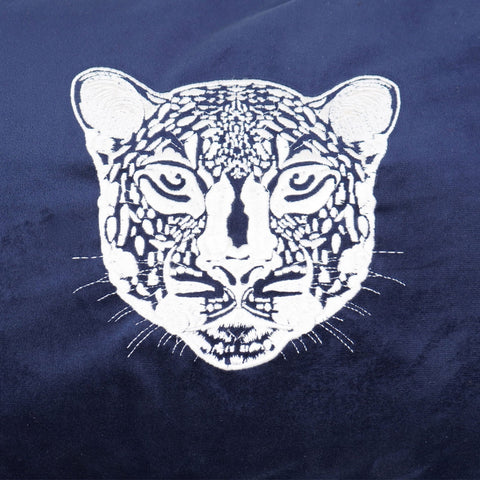 Tassel Border Designer Cushion – Tiger Face Print