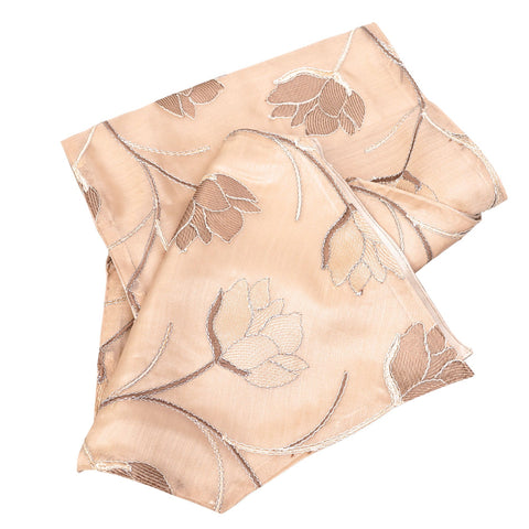 Petal Harmony – Designer Runner in Sand Beige