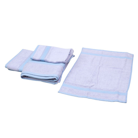 Bamboo cotton Towel set _ Blue