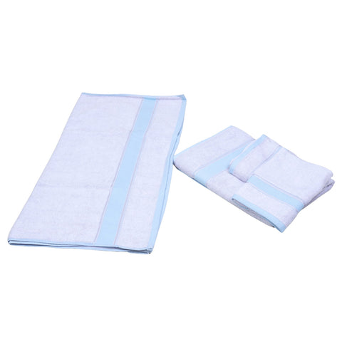 Bamboo cotton Towel set _ Blue